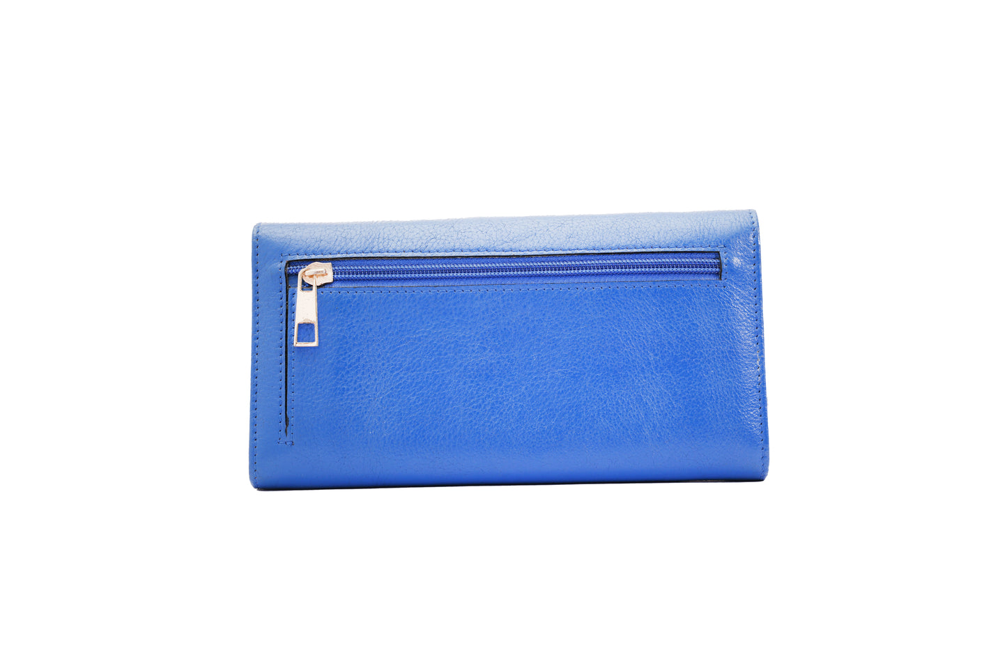 100% Pure Leather bag Blue Color