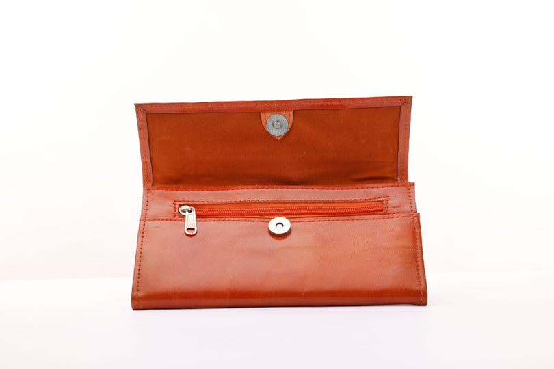 100% Pure Leather bag Red Color